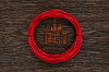 Кожаный шнурок 2мм (красный), кратно 1м - фото №1